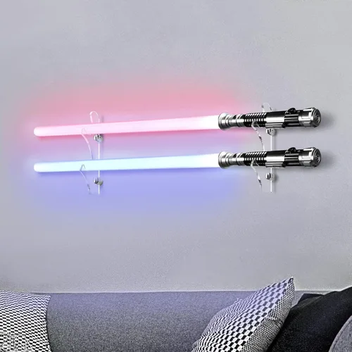 Vista 10 de TOPNEW Soporte de Pared para Sable de Luz, Soporte y Exhibidor de Sable de Luz Acrílico Adecuado para Espadas, Sable de Luz, Regalo