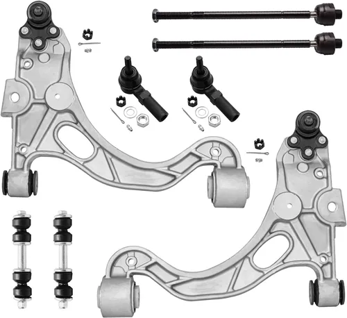 Vista 140 de Detroit Axle - Kit de brazos de control delanteros de 8 piezas para Toyota Sienna 2004-2010, 2 brazos de control inferiores con rótulas, 4 barras