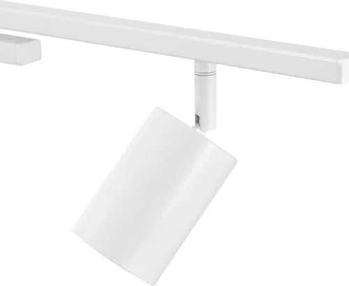 Vista 6 de GLOBE Electric West - Iluminación de pista de 64 pulgadas con 6 luces, blanco mate, barras giratorias centrales, bombilla no incluida