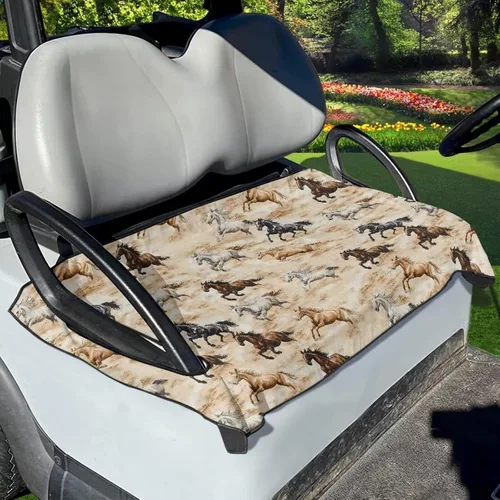 Vista 30 de Fundas de asiento de carrito de golf, lavables para carrito de golf, manta de toalla para carrito de golf, club, coche, fácil de instalar, funda