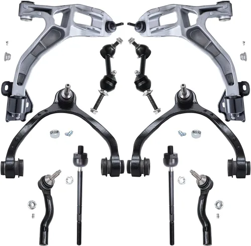 Vista 344 de Detroit Axle - Kit de suspensión delantera de 10 piezas para Hyundai Accent 2006-2011, 2 brazos de control inferiores, 4 barras de acoplamiento