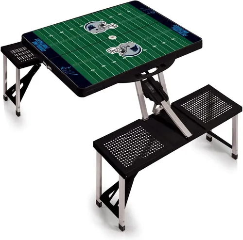 Vista 35 de Picnic TIME NFL Football Field Folding Picnic Table, Camping Table, Outdoor Table with Umbrella Hole