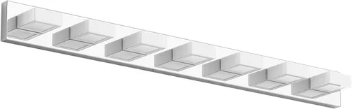 Vista 42 de Ralbay - Moderno accesorio de iluminación LED, para tocador de baño, con 4 luces, de acrílico, ideal para instalar sobre el espejo y en la pared