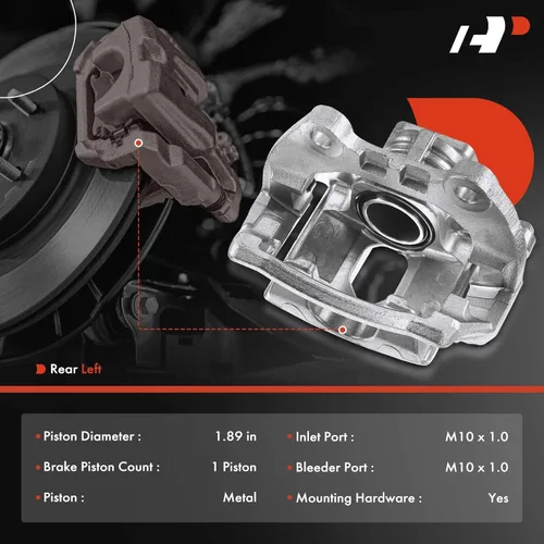 Vista 2 de A-Premium Conjunto de Pinza de Freno de Disco con Soporte Compatible con Modelos Buick, Chevy, GMC, Isuzu, Olds y Saab - Rainier, SSR, Trailblazer
