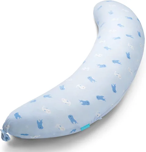 Vista 12 de BYRIVER Almohadas de embarazo en forma de C firmes para dormir, soporte para la barriga, cadera, pierna y rodilla, almohada corporal para dormir