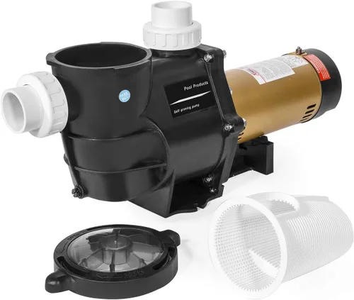 Vista 8 de XtremepowerUS 3/4HP 2,400GPH Bomba de alta flujo para estanque autocebante DIY para bomba de piscina sobre el suelo con cesta filtrante de 1.5" NPT