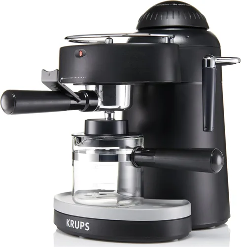 Vista 3 de KRUPS XP100050 Máquina de café expreso de vapor con boquilla de espuma para capuchino, negro