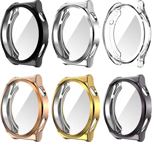 FitTurn Funda de 1.73 pulgadas y 1.81 pulgadas para Huawei Watch GT3 Pro, protector de pantalla general ultrafina TPU HD transparente (1.812
