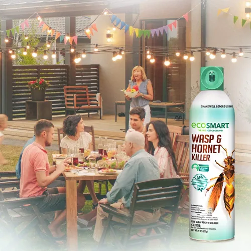 Vista 2 de EcoSmart Natural, Plant-Based Essential Oil Wasp and Hornet Killer, 9 Ounce Aerosol Spray Can