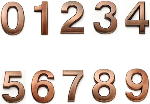 Vista 10 de HopeWan - Mini buzón de números de 1.5 pulgadas, número de puerta autoadhesivo, calcomanías pequeñas para decoración de manualidades.