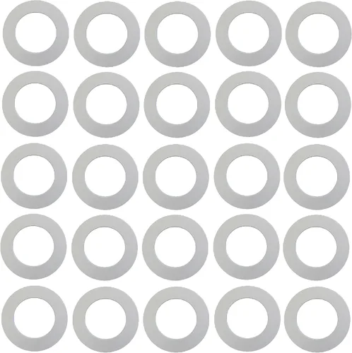 Vista 6 de Anillos de plástico de 10 pulgadas, anillo de luz empotrado para luces de lata, accesorio de iluminación multicolor en blanco o negro