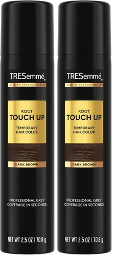 Vista 8 de TRESemmé - Aerosol para dar coloración temporal al cabello y retocar las raíces, color marrón oscuro, sin amoníaco ni peróxido, 75 ml