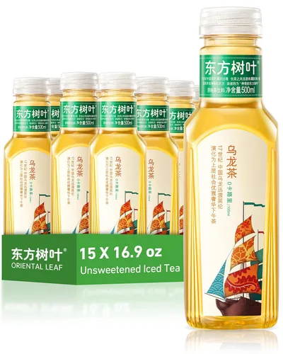 Vista 13 de ORIENTAL LEAF Té helado sin azúcar - Té verde de jazmín embotellado, botellas de 16.9 onzas líquidas (paquete de 15), sin azúcar, 0 calorías
