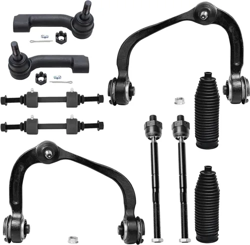 Vista 148 de Detroit Axle - Kit de suspensión delantera de 10 piezas para Hyundai Accent 2006-2011, 2 brazos de control inferiores, 4 barras de acoplamiento