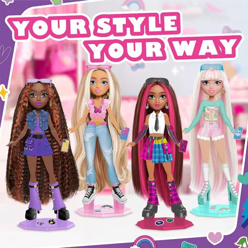 Vista 6 de Just Play Style Bae Dylan - Muñeca de moda y accesorios de 10 pulgadas, 28 piezas, juguetes para niños a partir de 4 años