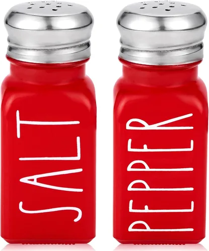 Vista 12 de Juego de salero y pimentero de Brighter Barns - Linda decoración moderna de cocina estilo granja para el hogar, restaurantes, bodas - Magníficos