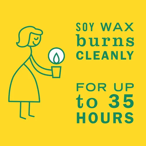 Vista 4 de MRS. MEYER'S Clean Day - Vela de aromaterapia de soja, 35 horas de tiempo de combustión, hecha con cera de soja y aceites esenciales, madreselva