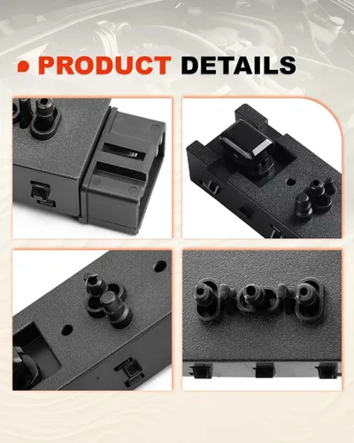 Vista 7 de Interruptor de asiento lateral del conductor de 10 vías compatible con cMax Edge Explorer Expedition F150 Flex MKX MKZ Mercury Navigator, reemplaza