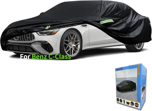 Vista 20 de Ajuste personalizado para funda de auto Mercedes-Benz, impermeable para todo tipo de clima, protección UV, resistente al viento, para exteriores