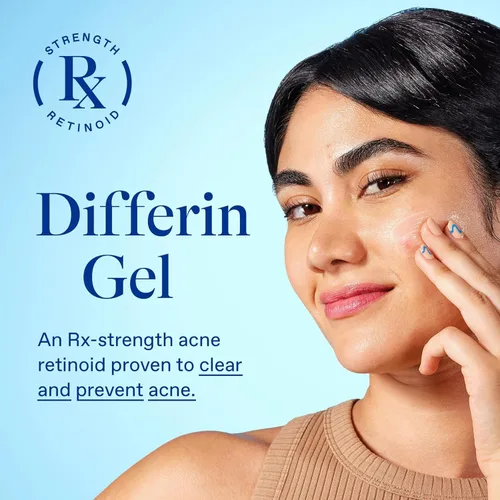 Vista 4 de Gel de tratamiento para el acné Differin, suministro de 30 días, tratamiento retinoide para la cara con 0.1% de adapalene, cuidado suave de la piel