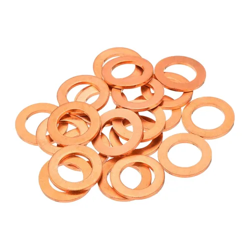 Vista 19 de MECCANIXITY 12 piezas de arandelas planas de cobre, arandelas de cobre planas métricas de sellado de 12x17x1.5mm mejoradas para conexiones