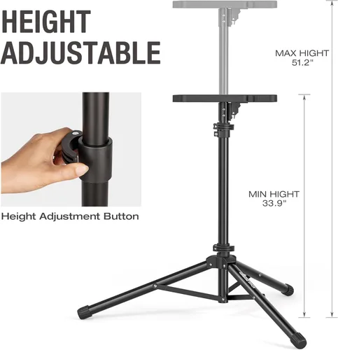 Vista 5 de Escritorio de ciclismo para interiores, mesa plegable con superficie antideslizante, soporte de computadora de altura ajustable, entrenador