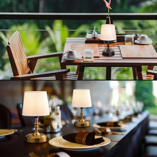 Vista 5 de O’Bright Seraph mini – Lámpara de mesa LED inalámbrica con regulador, batería recargable incorporada, 3 niveles de brillo, lámpara de mesa de patio