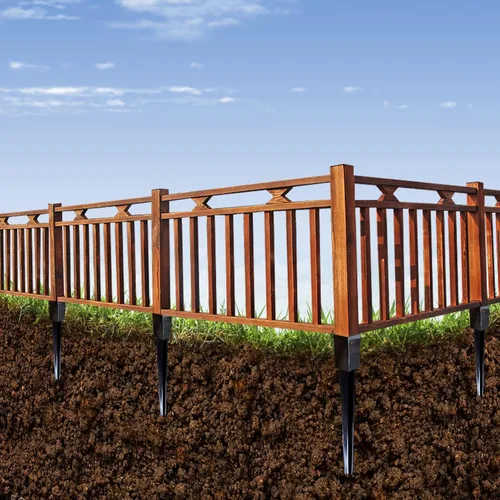 Vista 4 de ARIFARO Anclaje para poste de valla de 24 pulgadas Punta de tierra de acero resistente recubierto de polvo negro Estacas para poste de 4x4 pulgadas