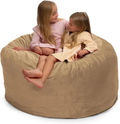 Vista 65 de ULTIMATE SACK 4000 Silla Puf de 4 Pies, Funda de Gamuza Burdeos – Tumbona de Espuma de Gran Tamaño, Asiento de Suelo, Sofá Pequeño o Sofá Cama