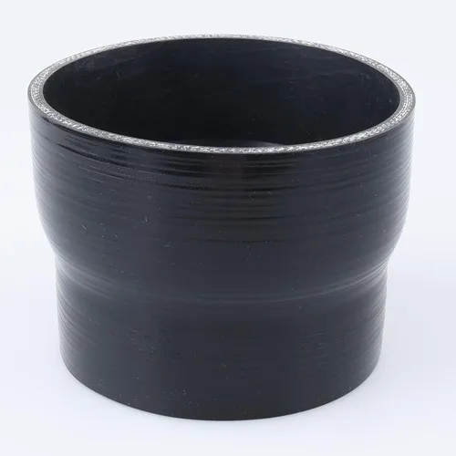 Vista 69 de AC PERFORMANCE ID 4" a 3.75" (4.016 in a 3.740 in) Reductor recto, longitud 4" (100mm), 4 capas reforzadas, manguera universal de silicona pura Negro
