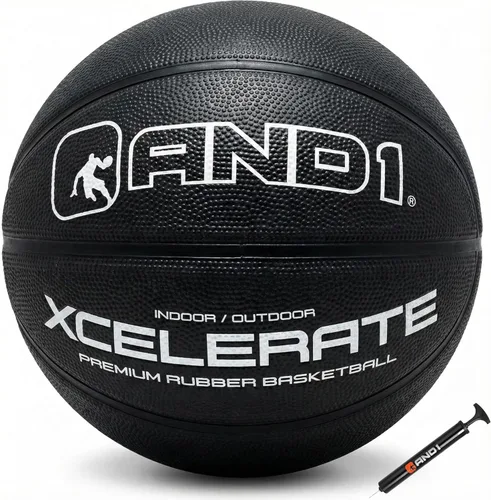 Vista 9 de AND1 Xcelerate Rubber Basketball: Official Regulation Streetball, Made for Indoor/Outdoor