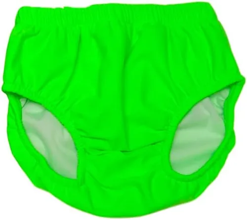 Pañal de natación reutilizable para niños, jóvenes y necesidades especiales de My Pool Pal (M-1012, verde lima)