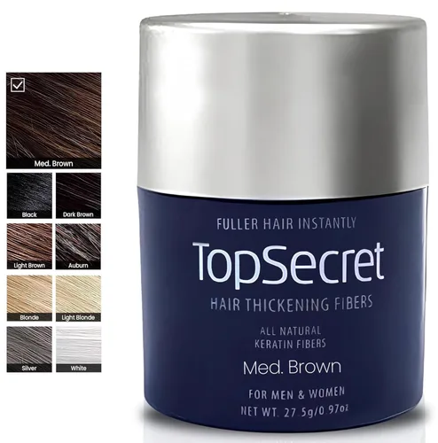 Vista 53 de Top Secret Recambios de fibras de construcción para engrosar el cabello, relleno de cabello natural e indetectable, para hombres y mujeres, rellena