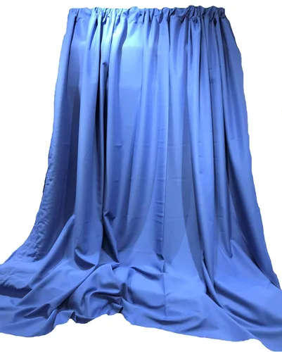 Vista 67 de New Creations Fabric & Foam Inc, Panel de cortina de popelina de poliéster, 1 par (aguamarina, 2 paneles, 5 pies de ancho x 6 pies de alto)