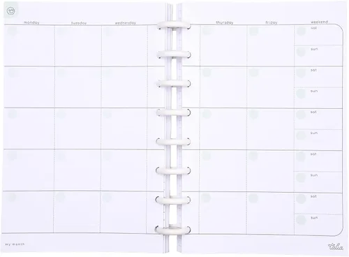 Vista 23 de Talia - Recambios para cuaderno con espiral (Páginas en blanco (negro), Junior (5.5 x 8.5 pulgadas))