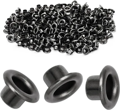 Vista 64 de Litoexpe Ojales Pequeños de 1.5MM, 200 Piezas, Ojales Autoadhesivos para Núcleos de Cuentas, Ropa, Cuero, Lona (Latón Antiguo)