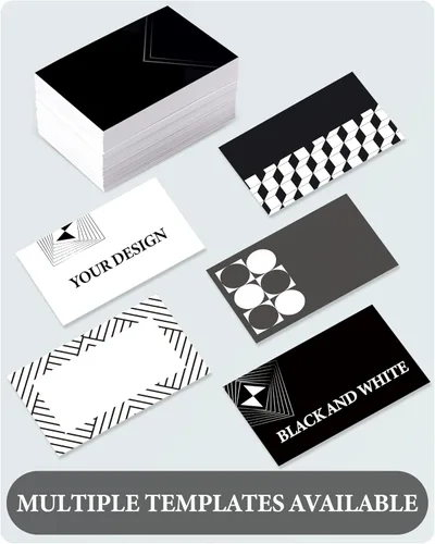 Vista 2 de Tarjetas de visita personalizadas con tu logotipo, tarjetas de visita personalizables en la parte delantera y trasera, 100 tarjetas de visita