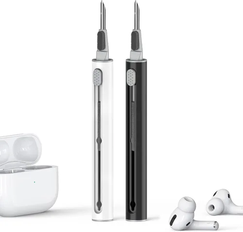 Vista 10 de 【1 Paquete】Kit de Limpieza para Auriculares Apple Airpods 4, Kit de Limpieza en Forma de Bolígrafo con Cepillo Suave y Herramienta de Esponja