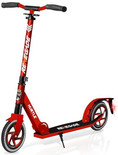 Vista 13 de Hurtle Renegade Kick Scooter for Kids, Teenagers & Adults - 2-Wheel Folding Scooter with Adjustable T-Bar Handlebar - Alloy Anti-Slip Deck