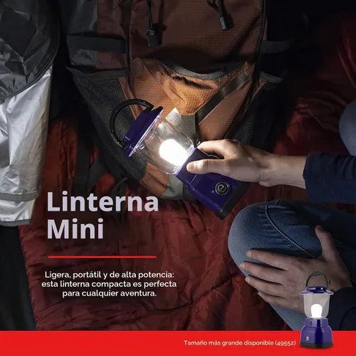 Vista 2 de Enbrighten Mini linterna LED para campamento, funciona con pilas, 200 lúmenes, 40 horas de funcionamiento, 3 modos, luz nocturna para niños, ideal