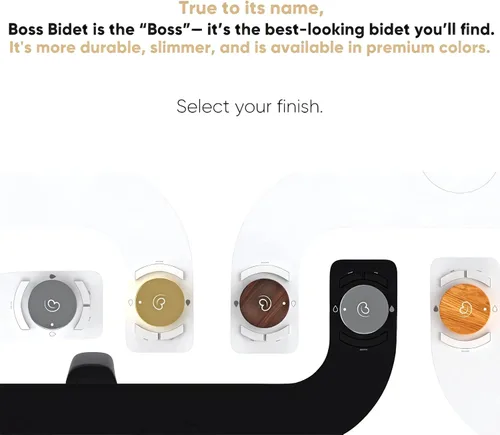 Vista 7 de Boss Bidet Revolution Cool Water. Accesorio de bidé para inodoro. Diseño de lujo, rociador de bidé de baño para inodoro, apagado automático,
