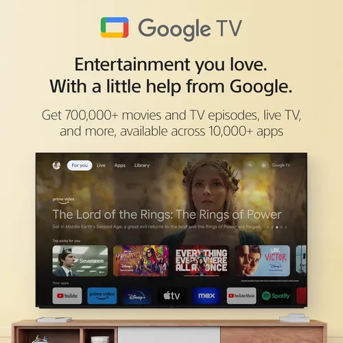 Vista 7 de Sony Televisor 4K Ultra HD de 42 pulgadas Serie A90K: BRAVIA XR OLED Smart Google TV con Dolby Vision HDR y características exclusivas