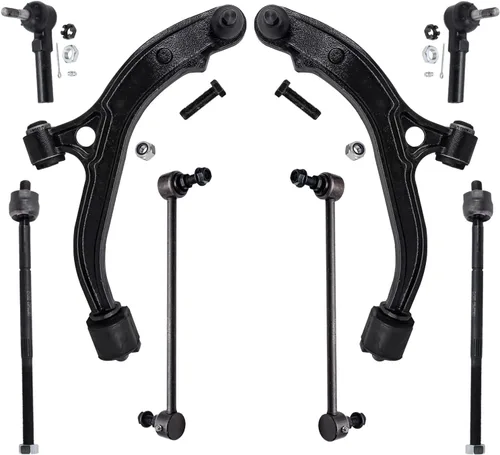 Vista 172 de Detroit Axle - Kit de brazos de control delanteros de 8 piezas para Toyota Sienna 2004-2010, 2 brazos de control inferiores con rótulas, 4 barras