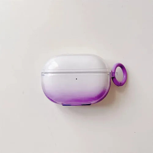Vista 9 de Funda protectora de TPU suave de color degradado, transparente, compatible con auriculares Redmi Buds 4 Pro, funda protectora para la piel con Negro