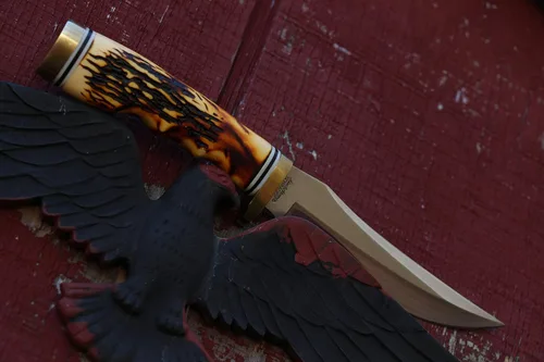 Vista 2 de Uncle Henry 153UH Next Gen Golden Spike Knife with 5in High Carbon S.S. Fixed Blade