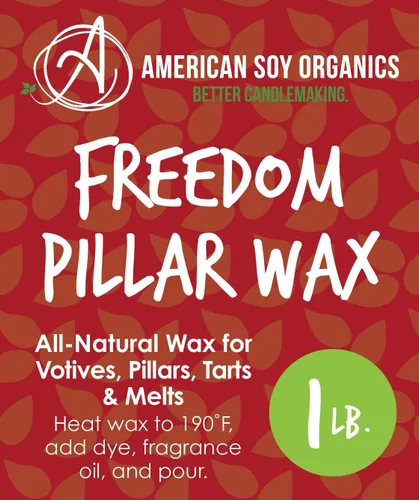 Vista 5 de American Soy Organics Freedom - Perlas de cera de soja, 1 libra Paraffin-Free, Natural Candle Making Supplies, Microwavable Beads, DIY Candle
