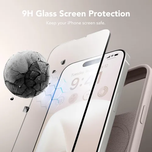 Vista 424 de GONEZ Funda magnética para iPhone 14, compatible con Magsafe, con protector de pantalla + protector de cámara, forro de microfibra antiarañazos