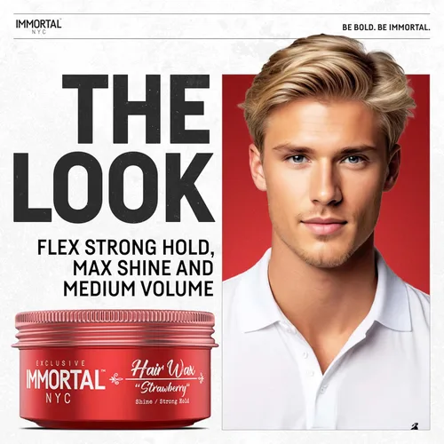 Vista 41 de Immortal NYC Ceras para el cabello para hombres – Aventus Extra Strong Hold, cera para el cabello de bajo brillo – Base de agua para hombre, sin