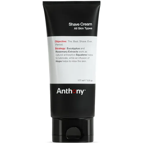 Vista 8 de Anthony Crema de afeitar para hombre para pieles sensibles: extractos de escualano, eucalipto, menta verde y romero, ayuda a calmar, refrescar