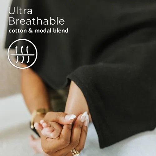 Vista 3 de Poncho transpirable para lactancia – Elegante bufanda multiusos para lactancia materna, funda de asiento de coche y manta de bebé para madres